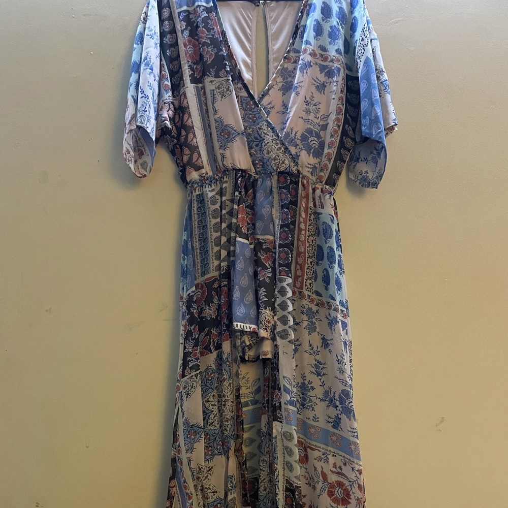 Romper with long skirt